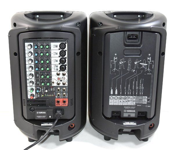 老舗の YAMAHA ヤマハ STAGEPAS 400BT ポータブルPAシステム PAスピーカー ペア セット