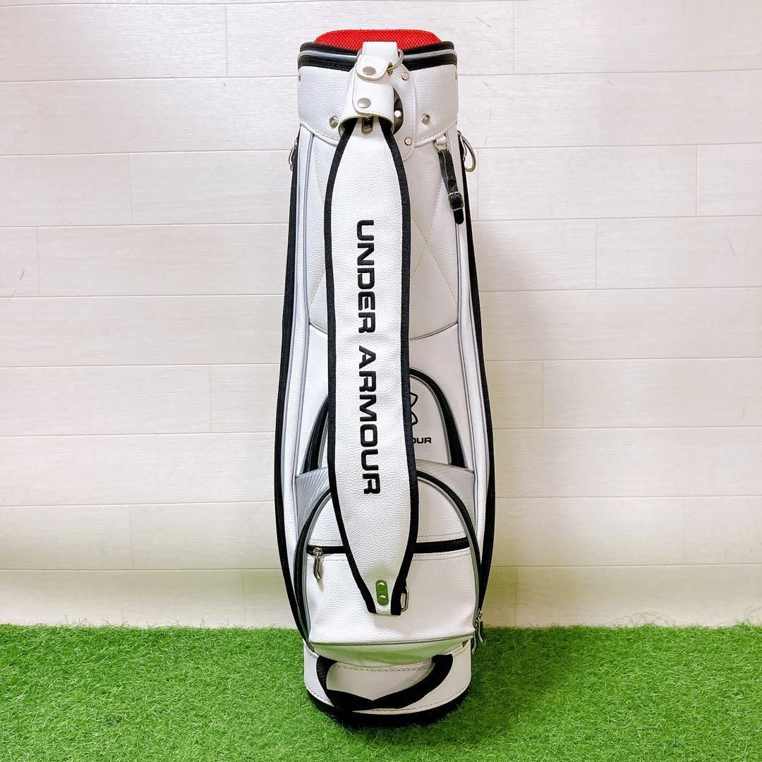 アンダーアーマー　キャディーバッグ　ゴルフクラブケース　ホワイト アンダーアーマーキャディーバッグゴルフクラブケースホワイト