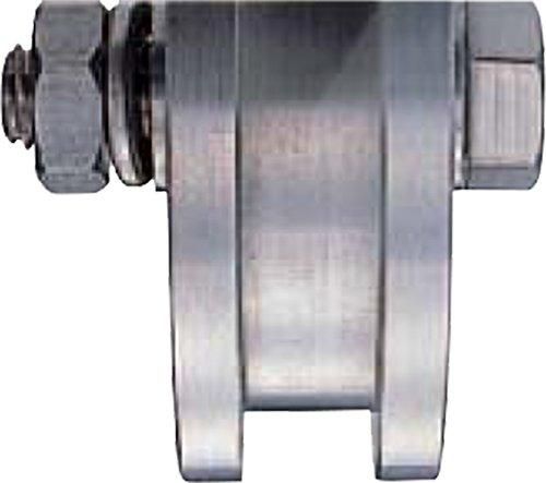 5営業日で発送 ヨコヅナ 440Cベアリング入 ワイド ステンレス重量戸車 車のみ 90ワイド H