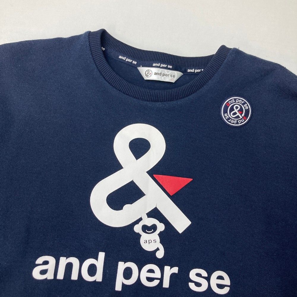 and per se アンパスィ トレーナー Lサイズ トレーナー メンズ アンパスィ and per se 2025 秋冬 新作