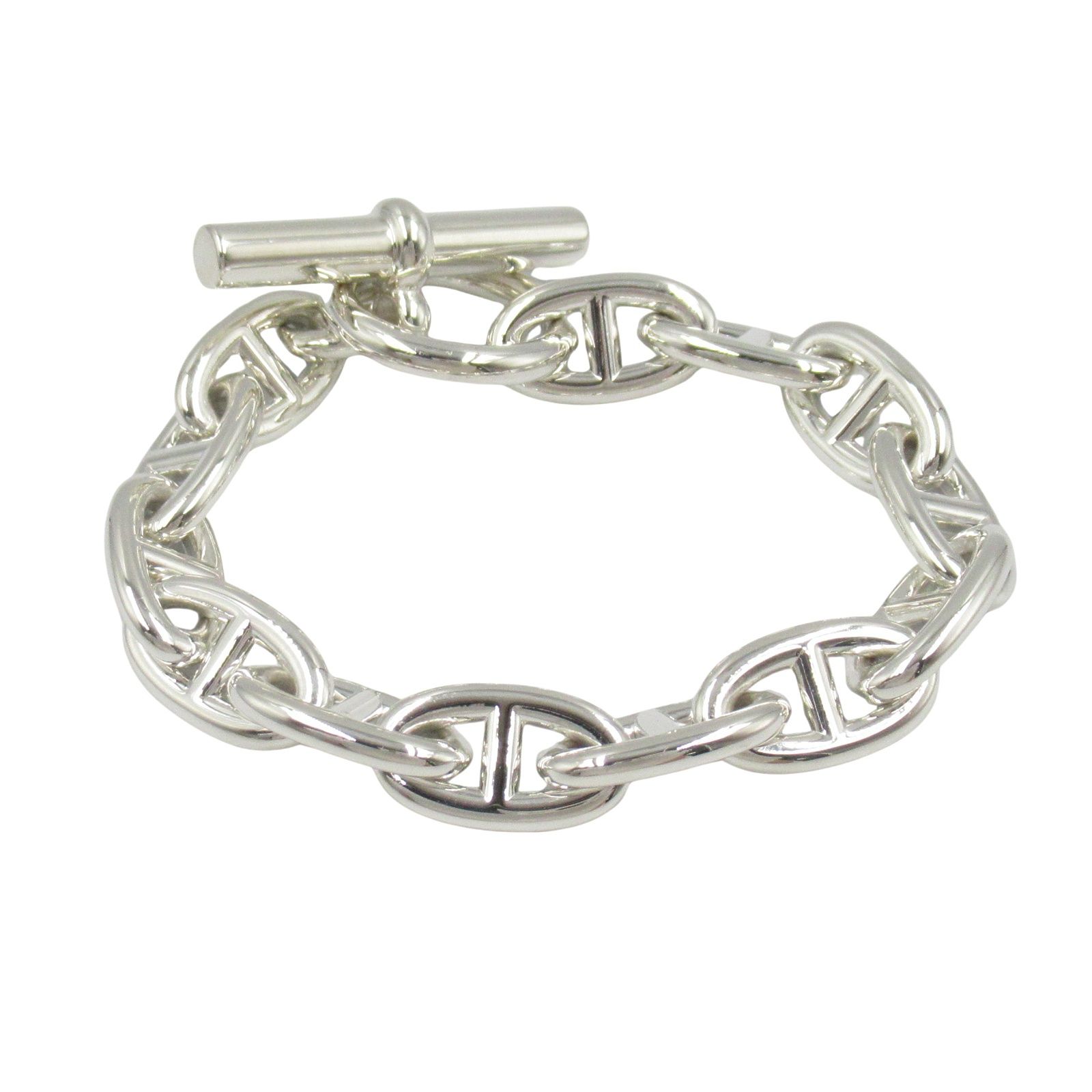 GM シルバー925 アンカーチェーン ブレスレット 13コマ アンカー