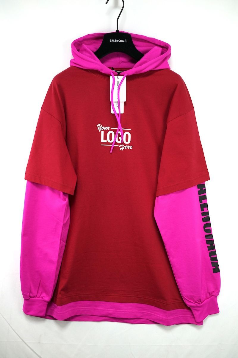 BALENCIAGA バレンシアガ Your Logo Here Hooded T-shirt ユア