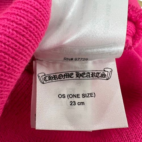 ♪CHROME HEARTS クロムハーツ WATCH CAP ビーニー ニット帽 ピンク