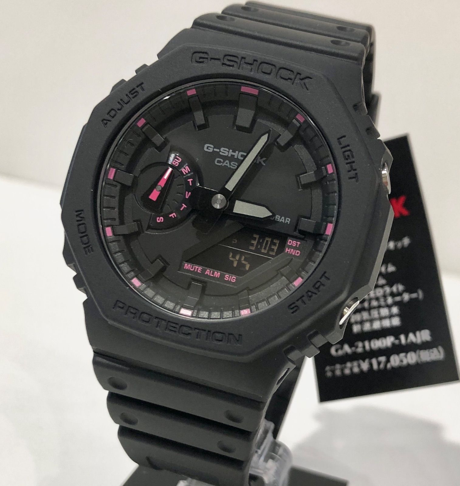 新品正規品】G-SHOCK 差し色ピンク 限定 GA-2100P-1AJR - 腕時計専門店