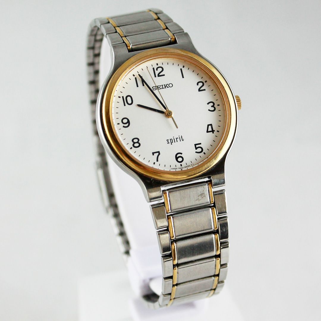 T43-2 SEIKO スピリット 7N01-6A70 クオーツ ラウンド シルバー 
