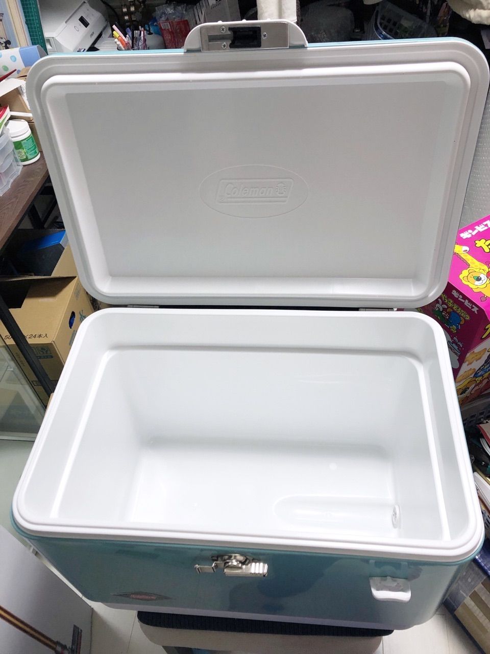Coleman スチールベルトクーラー 60周年記念モデル 限定色 ターコイズ