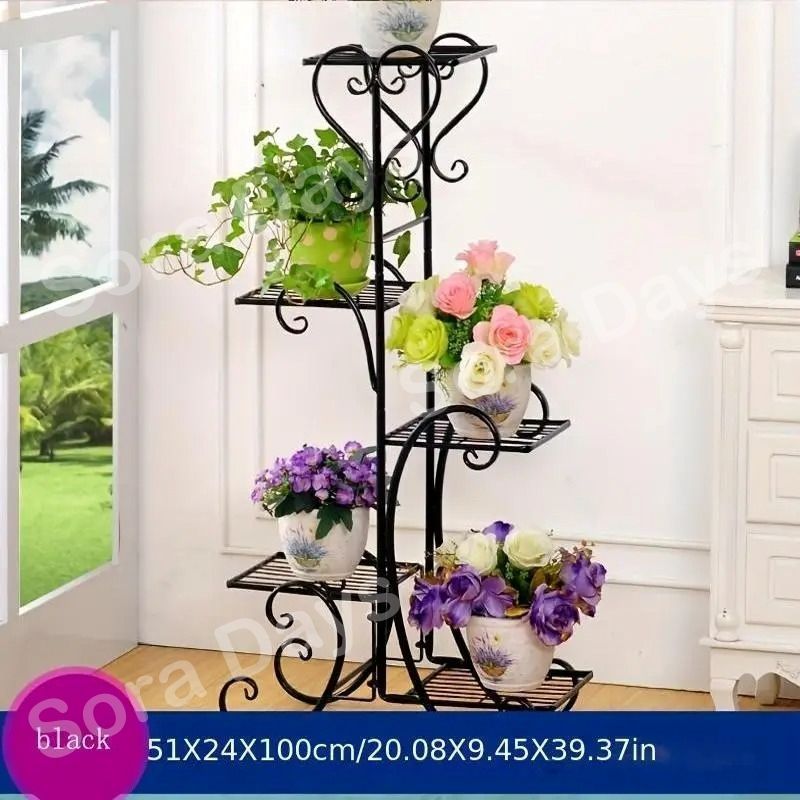 フラワースタンド プランター台 ヨーロッパ風 エレガント 5段 鉢置き