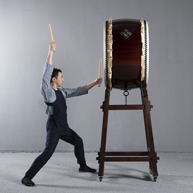 良品】締め太鼓 30cm×15cm 打楽器 和太鼓 良品 締太鼓 附締太鼓 和太鼓