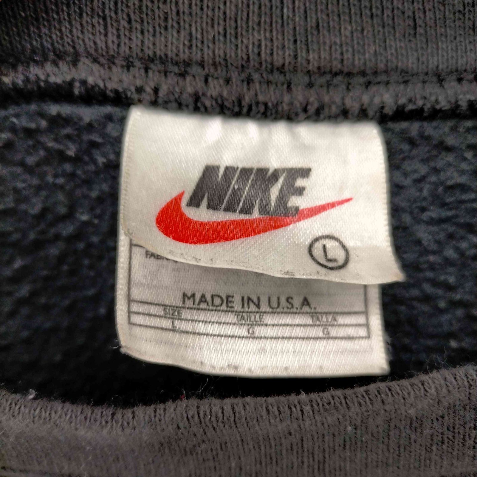 NIKE ナイキ スウォッシュ 刺繍 スウェット パンツ USA製 白タグ 80's 紺タグ NIKE スウォッシュ刺繍ロゴ スウェットパンツ 白