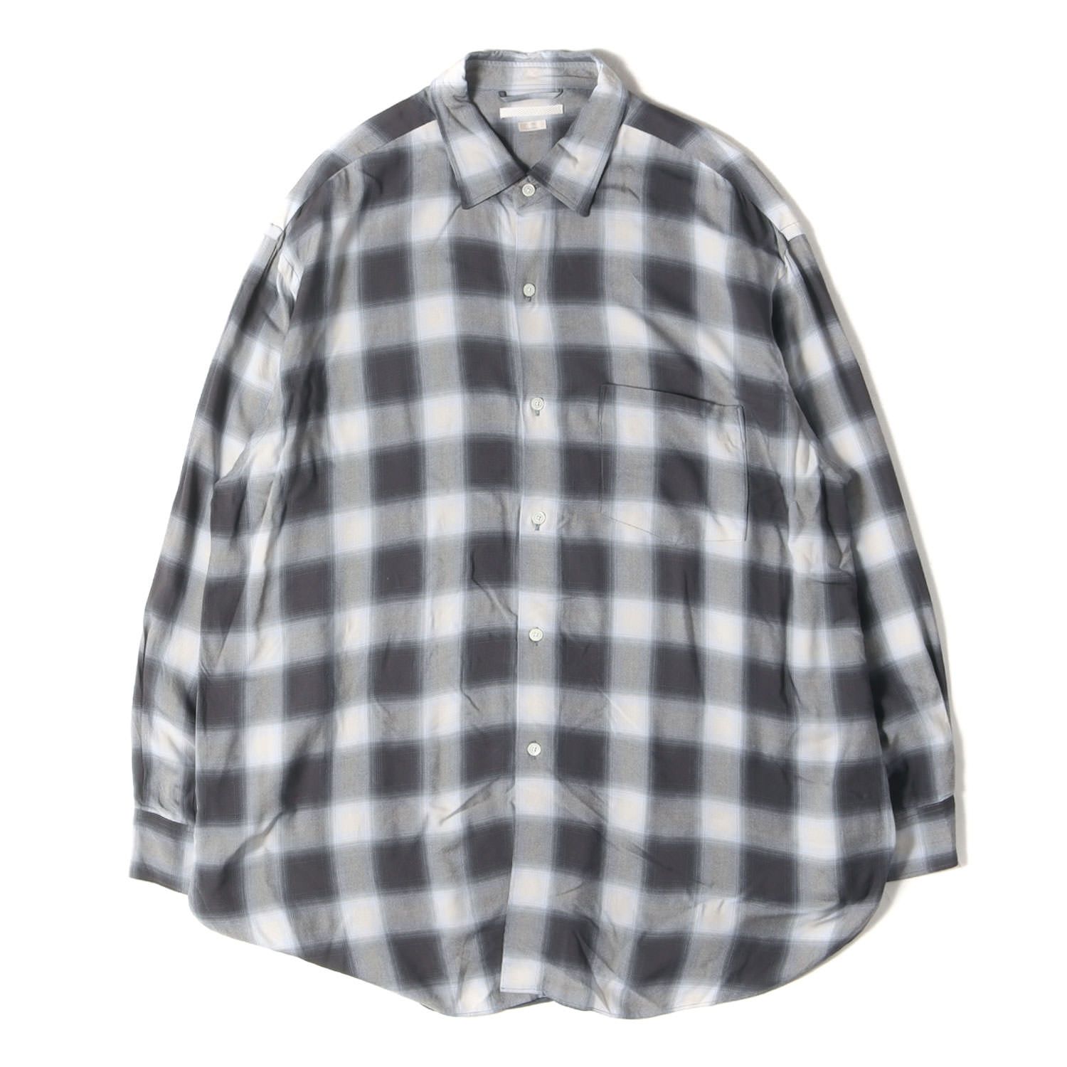 美品】BLURHMS ブラームス シャツ サイズ:3 / 23SS オンブレチェック 