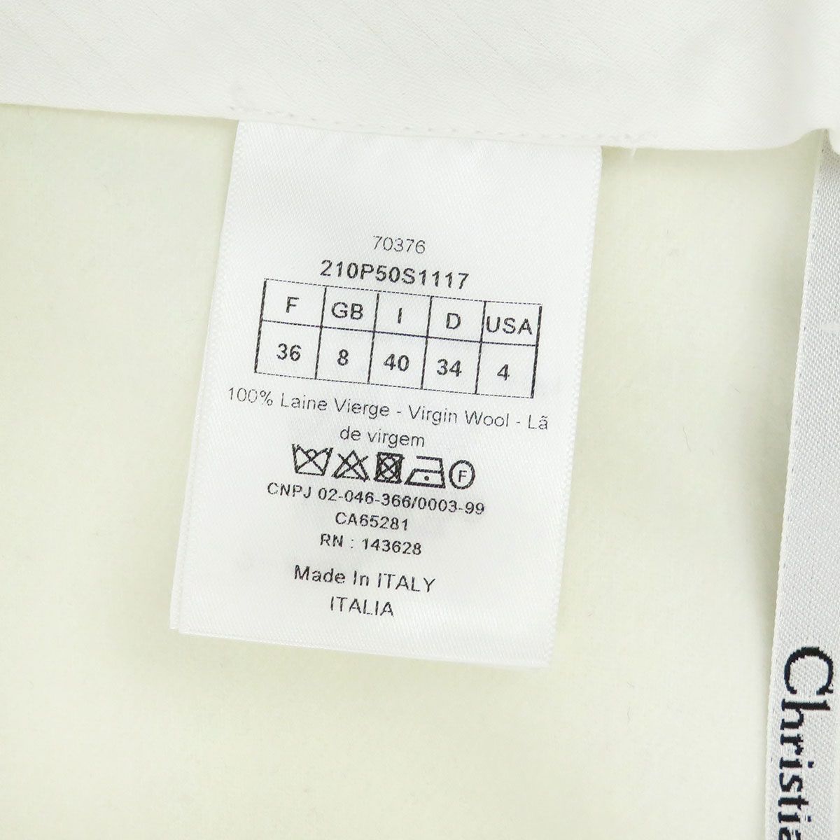 オフホワイト Dior