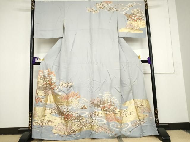 着物屋こころ■極上 吉乃一廉　訪問着　辻が花　暈し染め　金彩　逸品　cc595 着物屋こころ□極上 吉乃一廉 幻の辻が花 訪問着 絞り 暈し