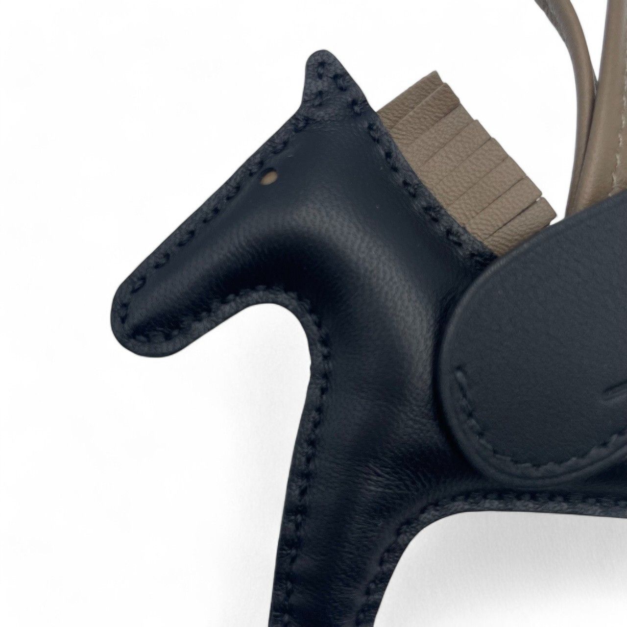 エルメス ペガサスチャーム PM ノワール/エトゥープ W刻印 新品・W刻印