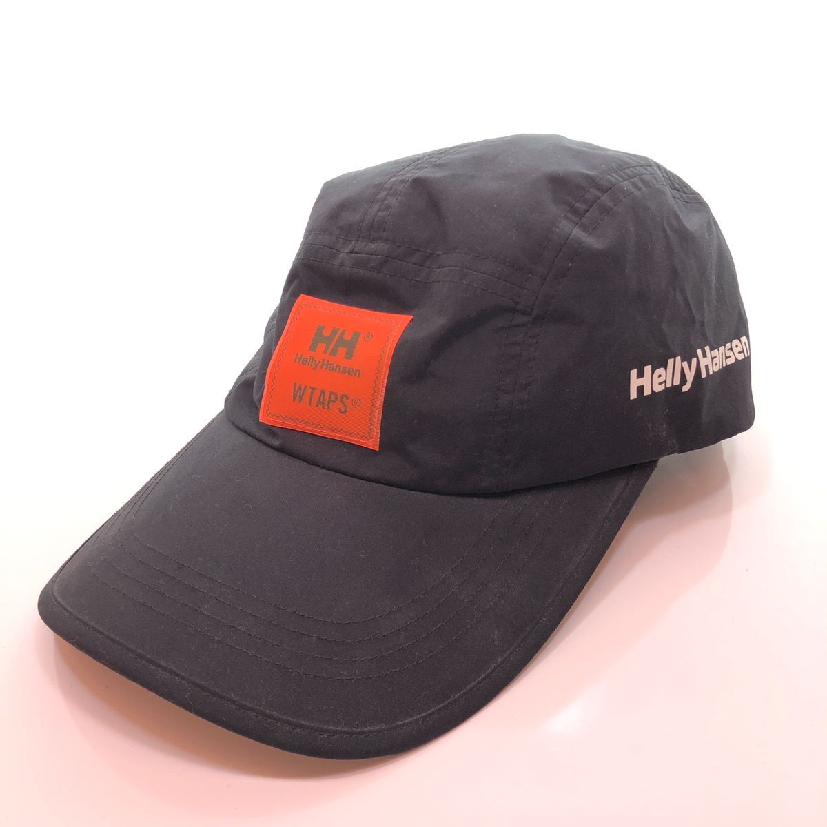 即完売品 WTAPS ダブルタップス × HELLY HANSEN ハリーハンセン コラボ T-5 01 TAFFETA NYLON CAP ナイロン  キャップ 帽子 BLACK ブラック 黒 HCV92001W 201GDHHD-HT01