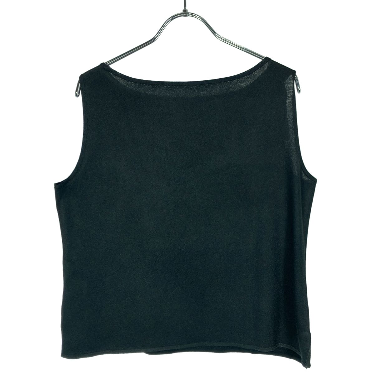 ISSEY MIYAKE ノースリーブトップス ブラック HaaT ISSEY MIYAKE ハートイッセイミヤケ SAMPLE/ノースリーブ