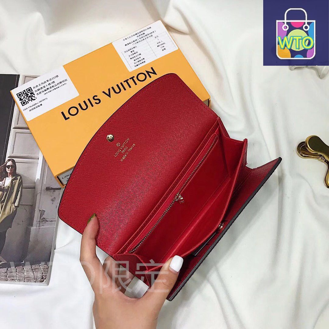 今日 LV 58108 黒 × 赤 三折り財布 全国 一部除く -WT0輸入 NEXPOTALLINN_EU