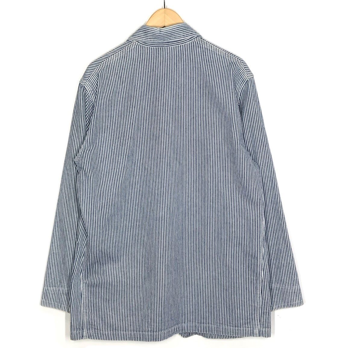 倉吉店 OSHKOSH オシュコシュ カバーオール ヒッコリーストライプ 601-1027 ブルー×ホワイト サイズ 38 93