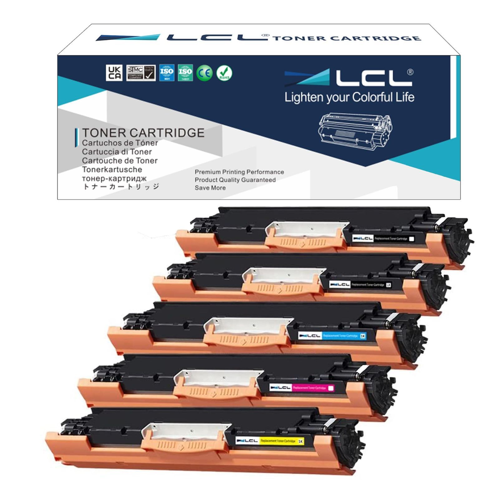 標準容量 LCL Canon用 キャノン用 CRG-329 CRG-329BK CRG-329C CRG-329M CRG-329Y 互換トナーカートリッジ (5パック 2ブラック シアン マゼンタ イエロー) 対応機種：LBP7010C LBP7018C