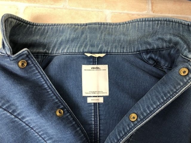 中古】 VISVIM ビズビム 13AW CUNNINGHAM SMOCK DAMAGED MOLESKIN