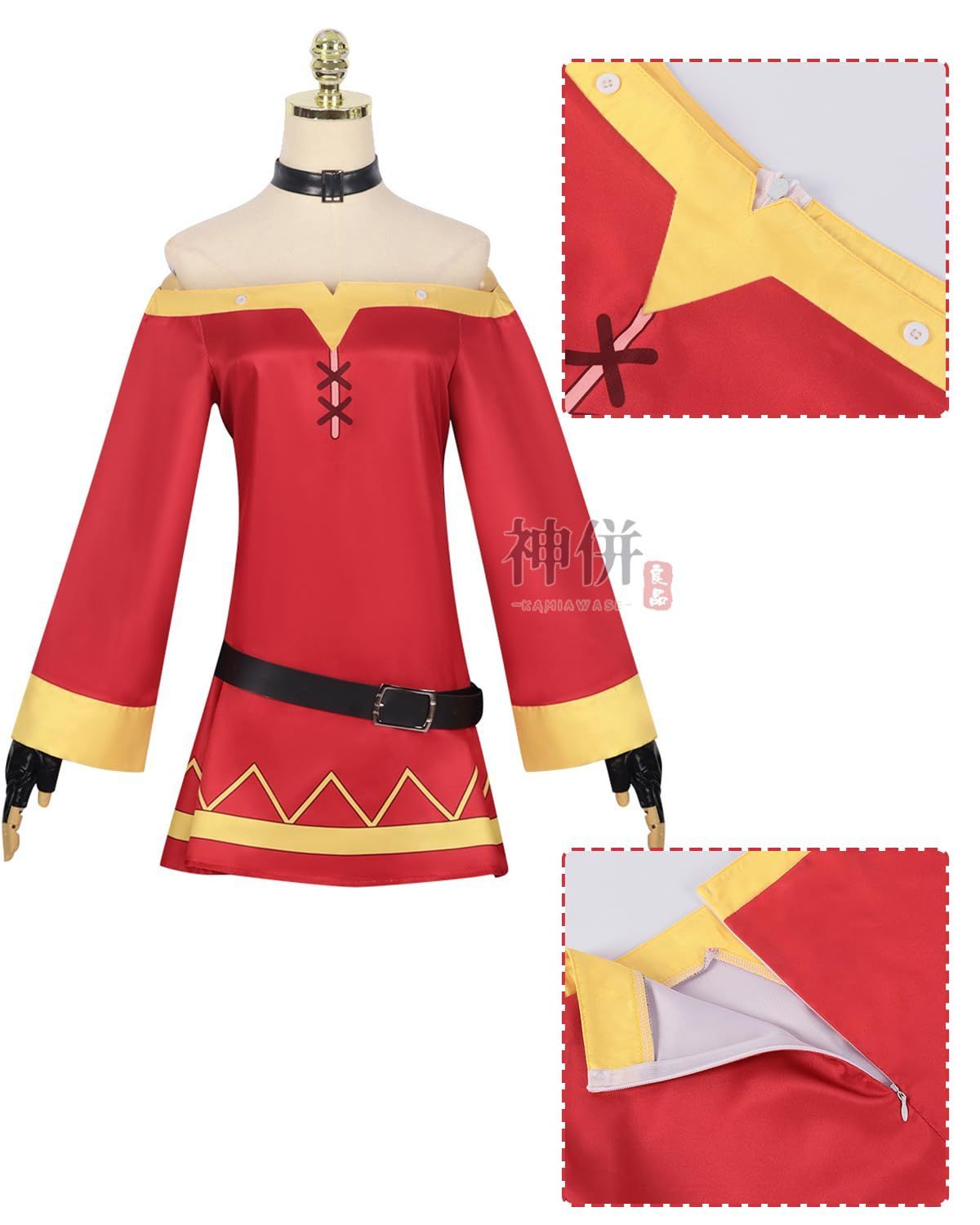 このすば ウィッグ付き めぐみん フル セット カズマ Lサイズ コスプレ衣装 新品未開封 定価10 080円 Lサイズ めぐみん この素晴らしい世界