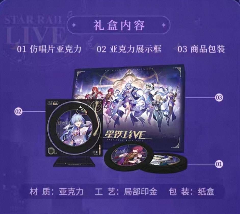 スターレイル　 記念ギフトBOX　S特典限定セット 2025 コンサート 崩壊：スターレイル 2025スターレイルLIVE 記念ボックス【予約