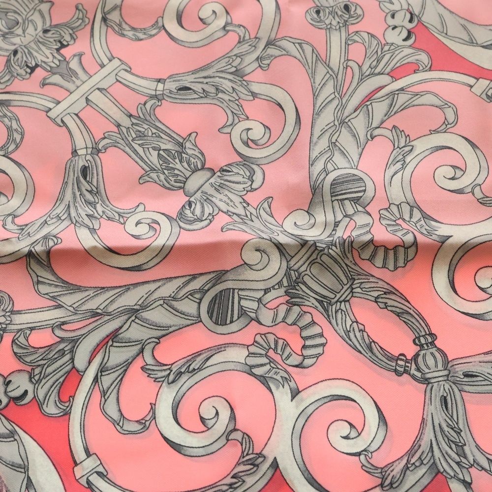 美品⭐️エルメス カレ90 チュイルリー公園 スカーフ ピンク ゴールド