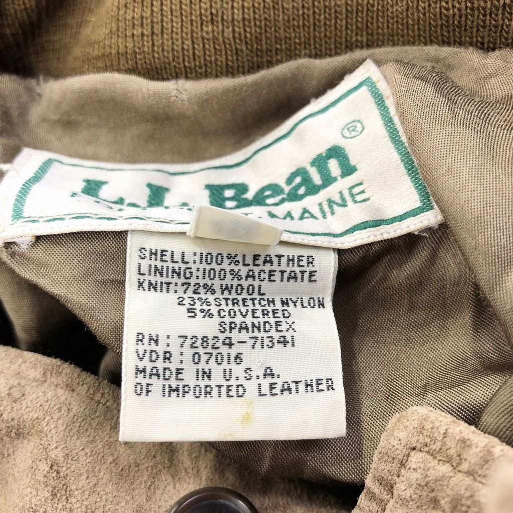 80年代 USA製 L.L.Bean エルエルビーン スエードレザージャケット  