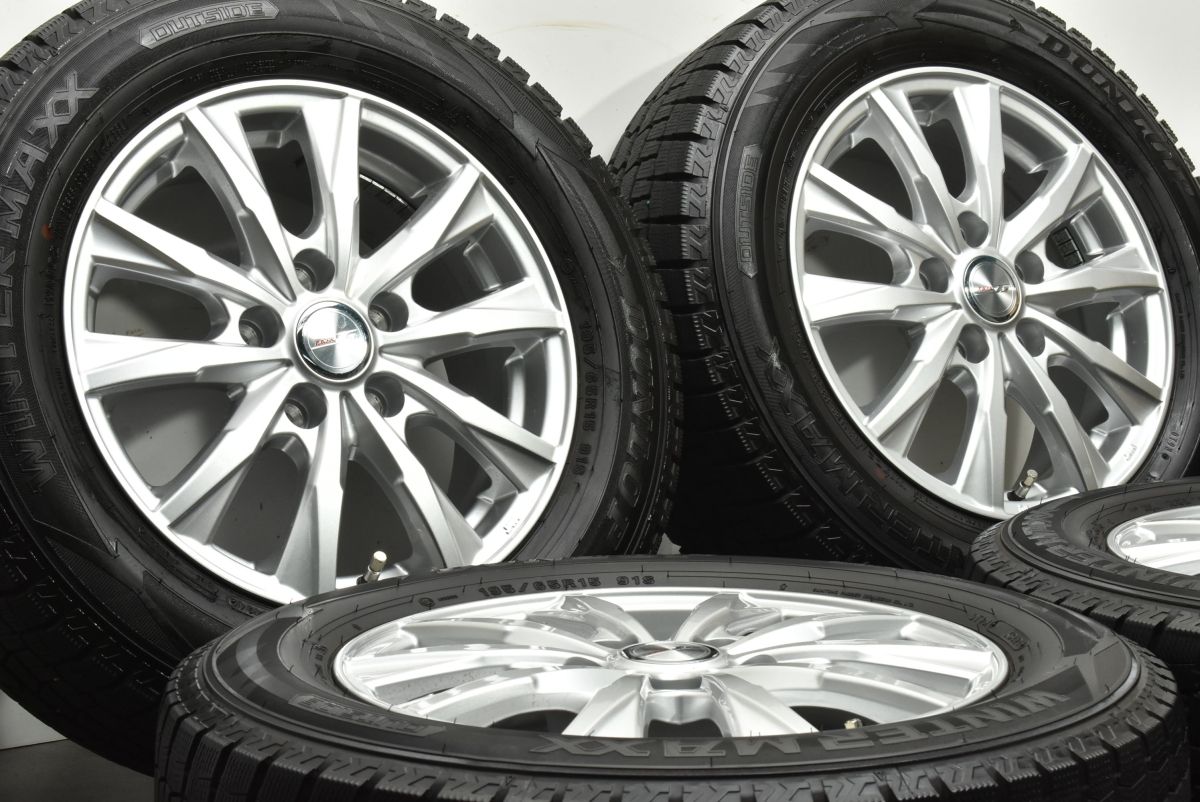 製 バリ溝 ジョーカー 15in 6J 43 PCD114.3 ダンロップ ウィンターマックス WM02 195 65R15 ノア ヴォクシー ステップワゴン