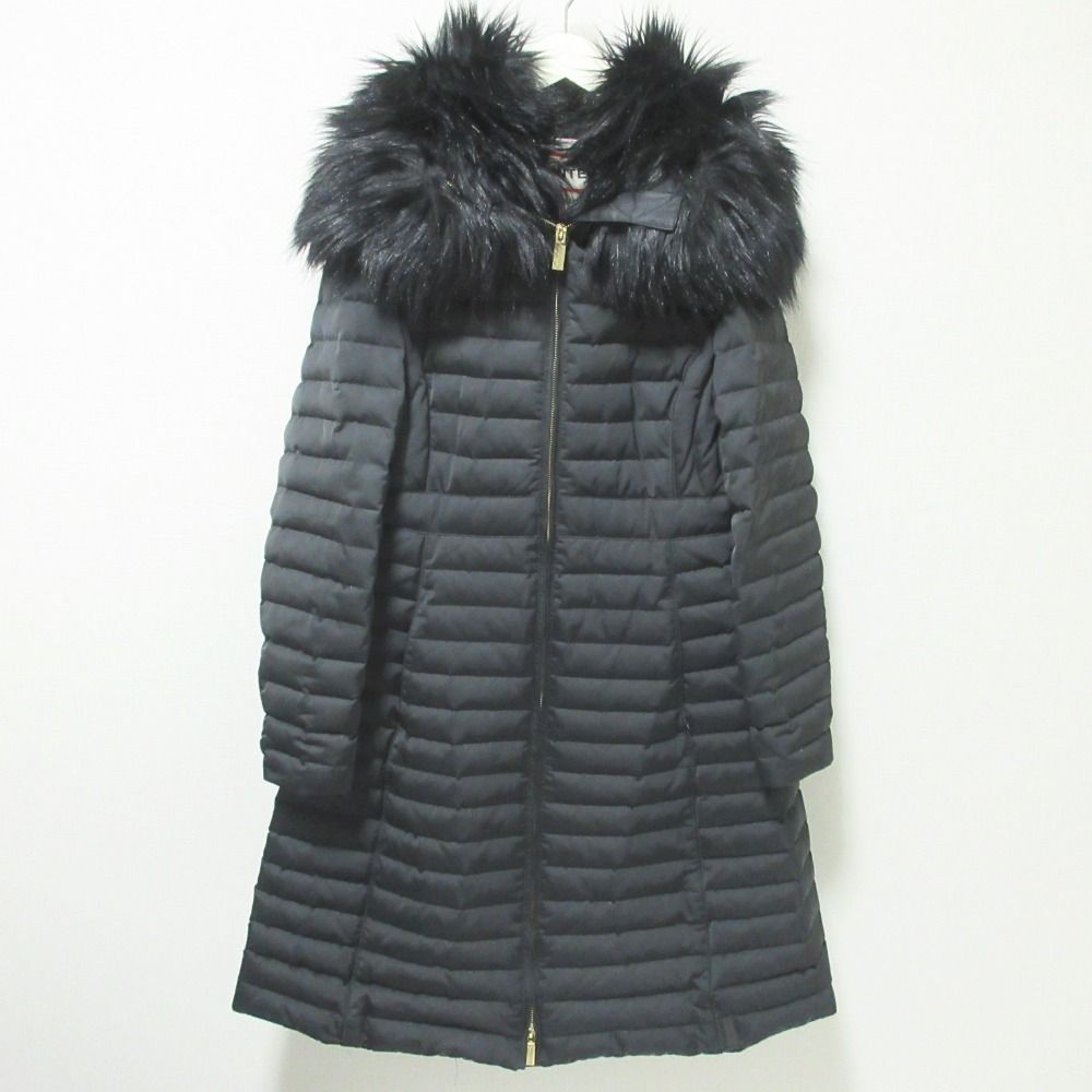 美品 Hunter ハンター エコファー フェイクファー ロング フーデッド 
