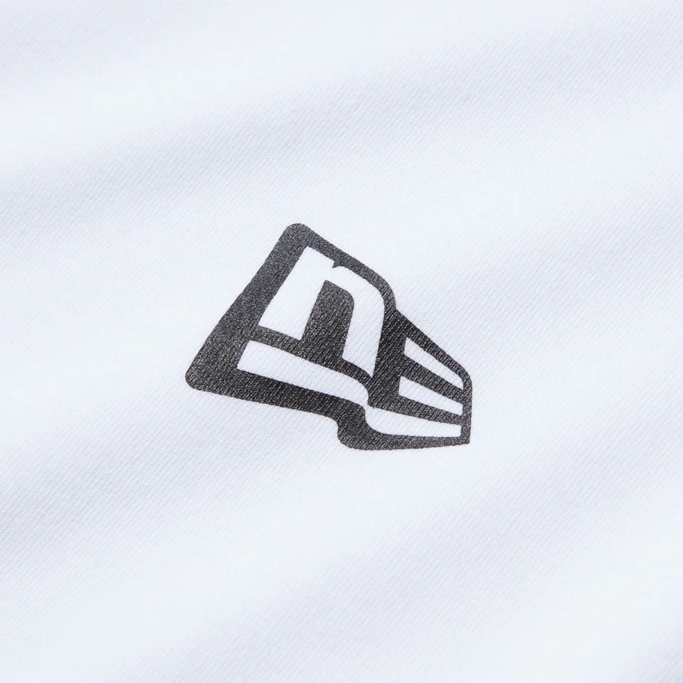 NEWERA 半袖 コットン Tシャツ Flag Logo Mini ホワイト レギュラーフィット