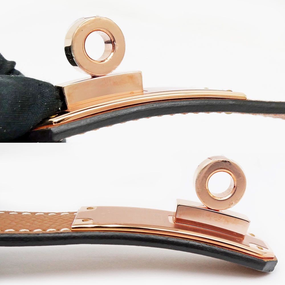 名東】エルメス ケリーベルト18 ヴォーエプソン ゴールド