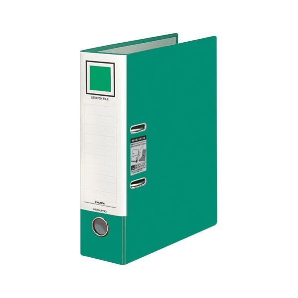 まとめ コクヨレバッチファイル A4タテ 2穴 480枚収容 48mmとじ 背幅76mm 緑 フ-AL290G 1冊 ×5セット