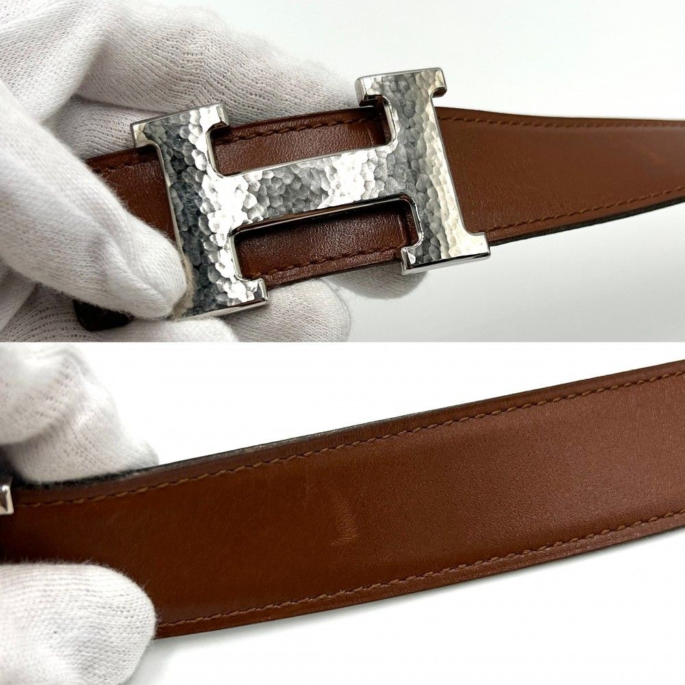 エルメス コンスタンス リバーシブル Hベルト レディース 70 【中古】