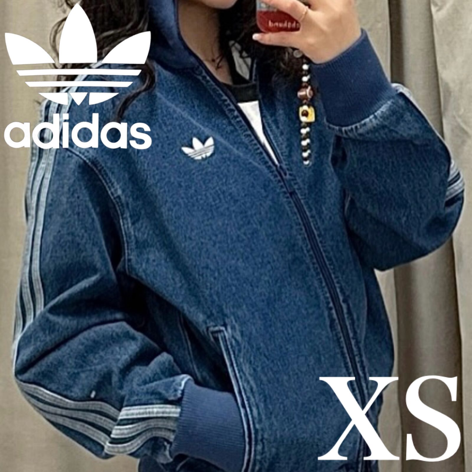 希少XS⭐️adidas アディカラー デニム ファイヤーバード トラック  