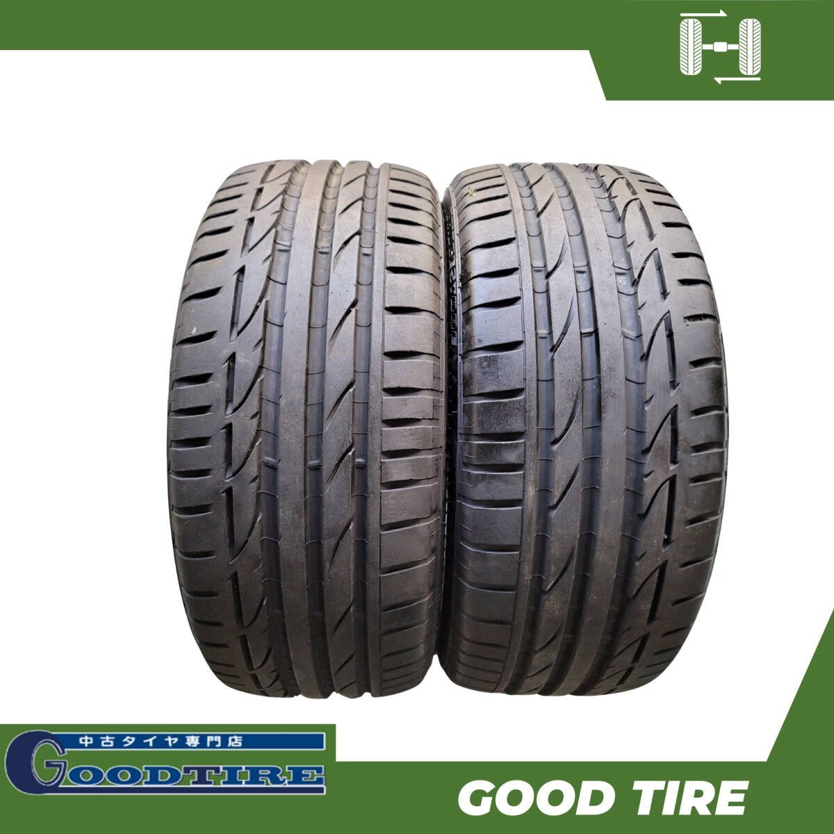 225|45RF17 ブリヂストン POTENZA S001 2025年製 夏用 2本セット 8分山 タイヤ タイヤ S6733