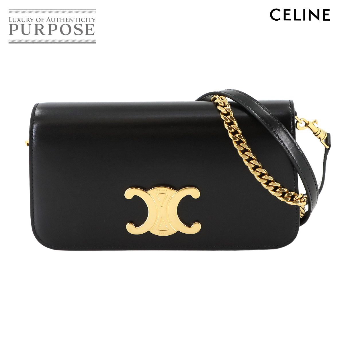 未使用 展示品 セリーヌ CELINE トリオンフ マルチポシェット