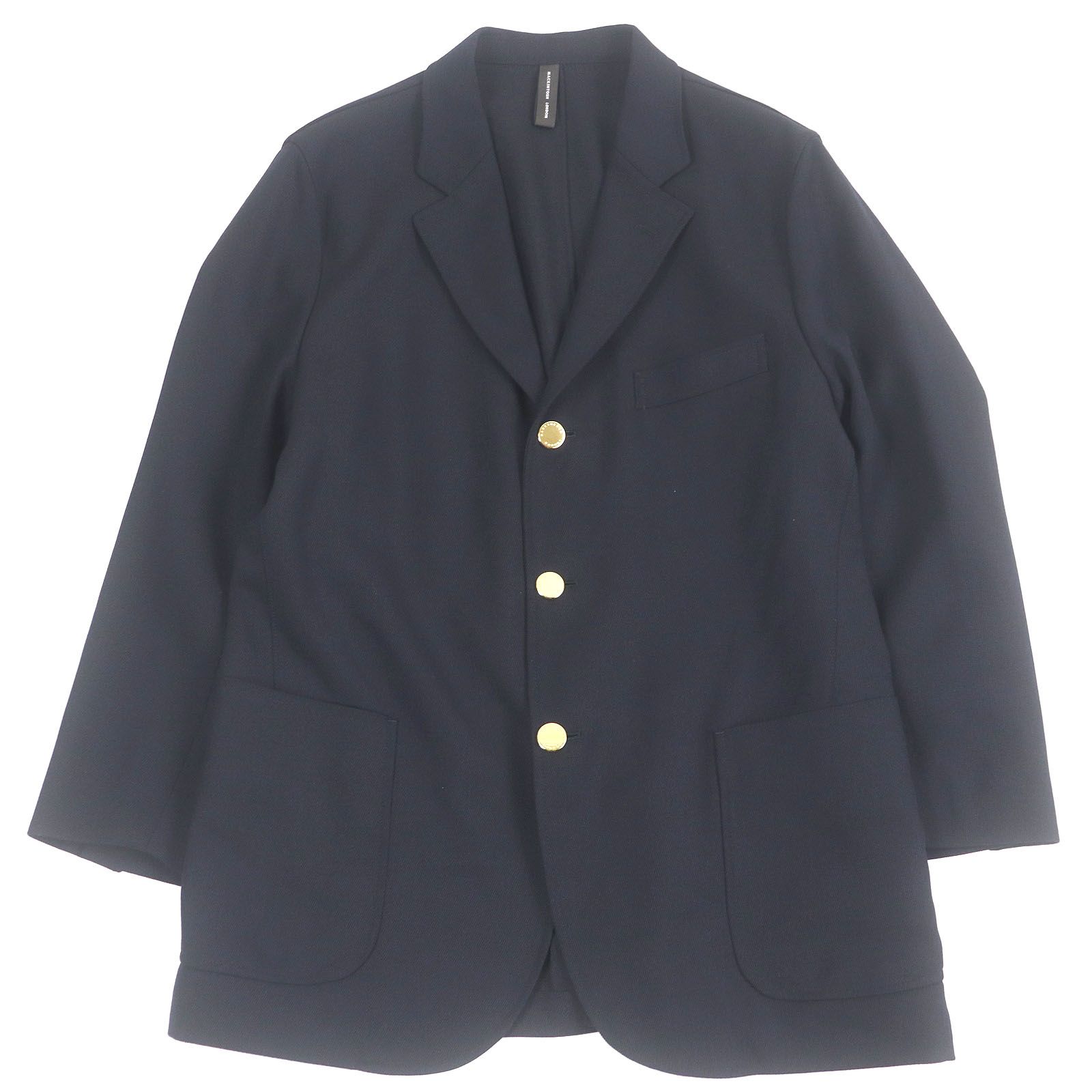 美品★MACKINTOSH LONDON クリーニング済 38 紺 極美品□MACKINTOSH LONDON マッキントッシュ ロンドン 金ボタン