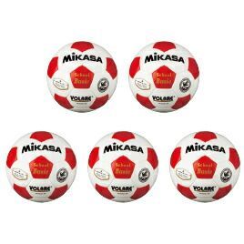 サッカーボール検定球５号 赤 ５個 SVC502-WR* ミカサ
