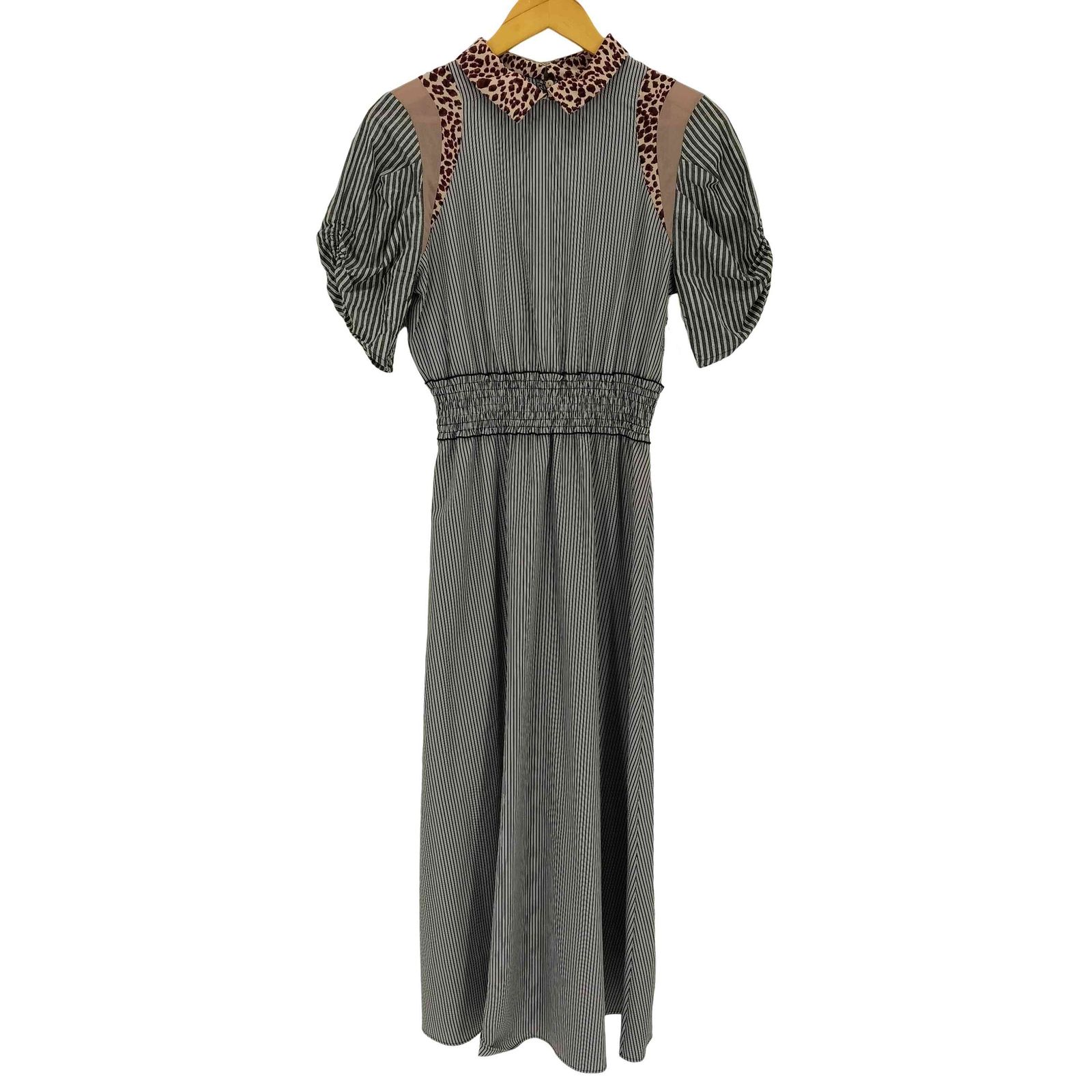 ファーファー furfur ミックスマテリアルドレス ペチコート付き レディース ONE SIZE