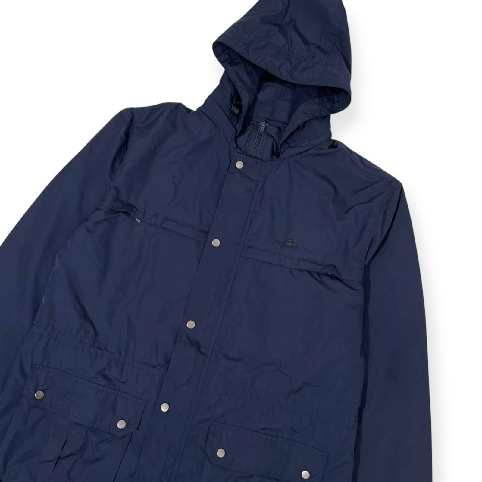 90s Lacoste ラコステ フード取り外し可 裏メッシュ マウンテン 