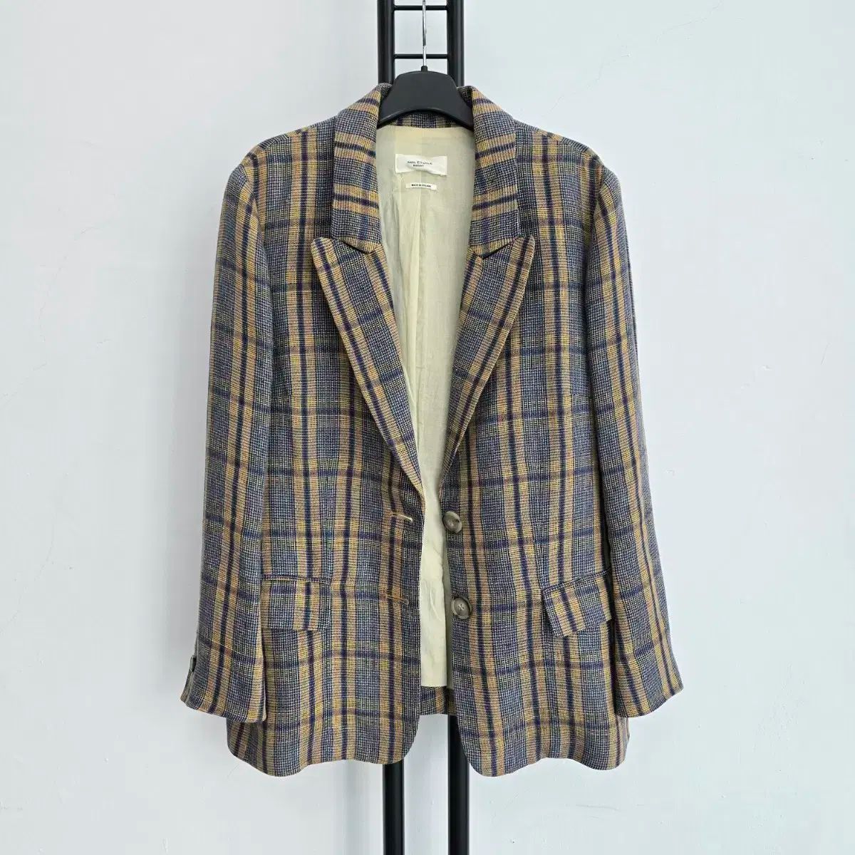 Isabel Marant イサベル マラン エトワール 麻 100 % チェック ジャケット