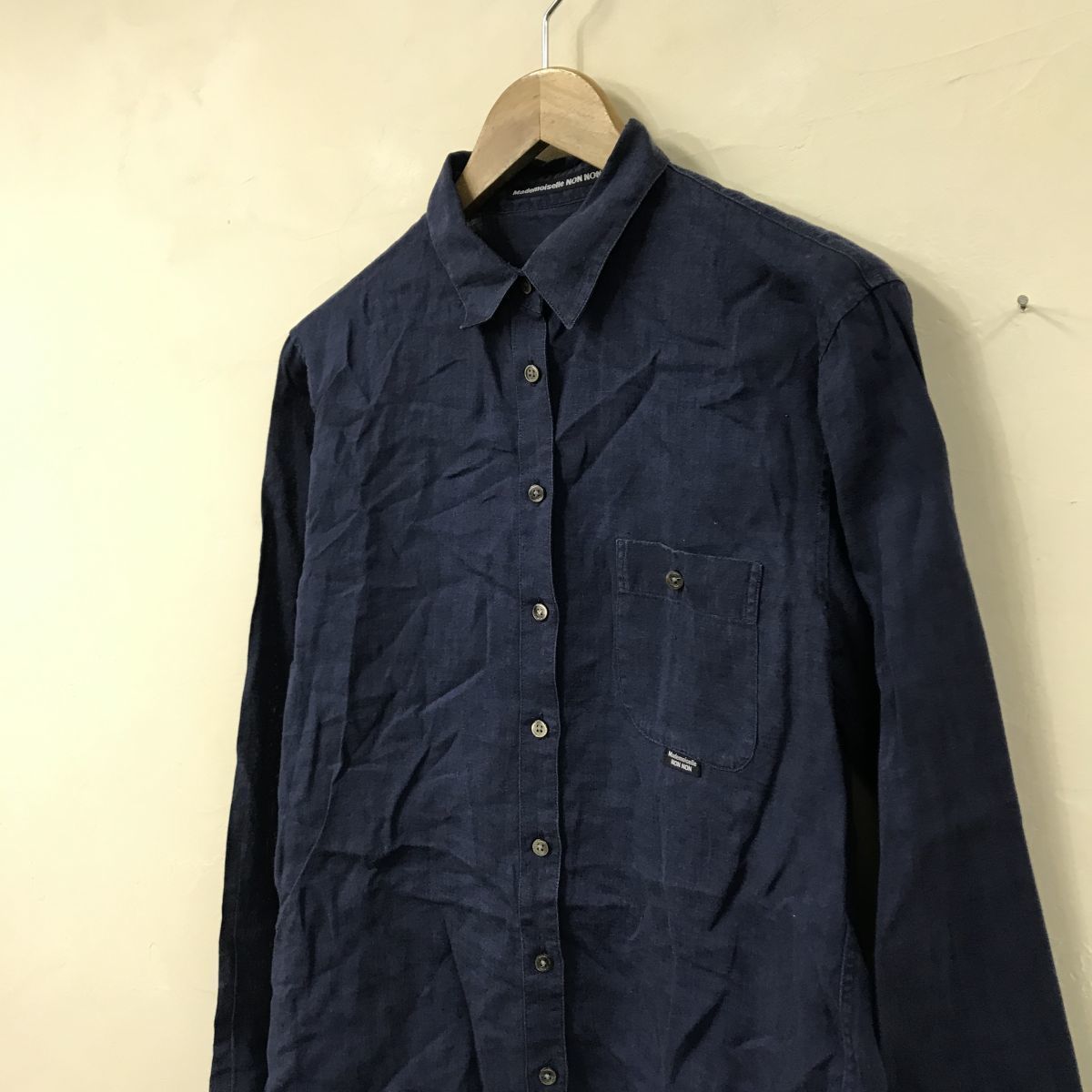 【美品】マドモアゼルノンノン　リネンシャツ A Sense of Fun_MATERIAL Linen #リネンシャツ ￥29,700（税込