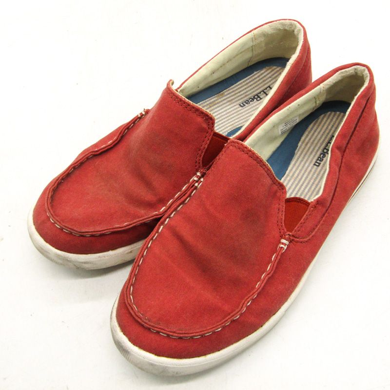エルエルビーン スリッポン ローカット スニーカー ブランド シューズ 靴 メンズ 7サイズ レッド L.L.Bean 【中古】
