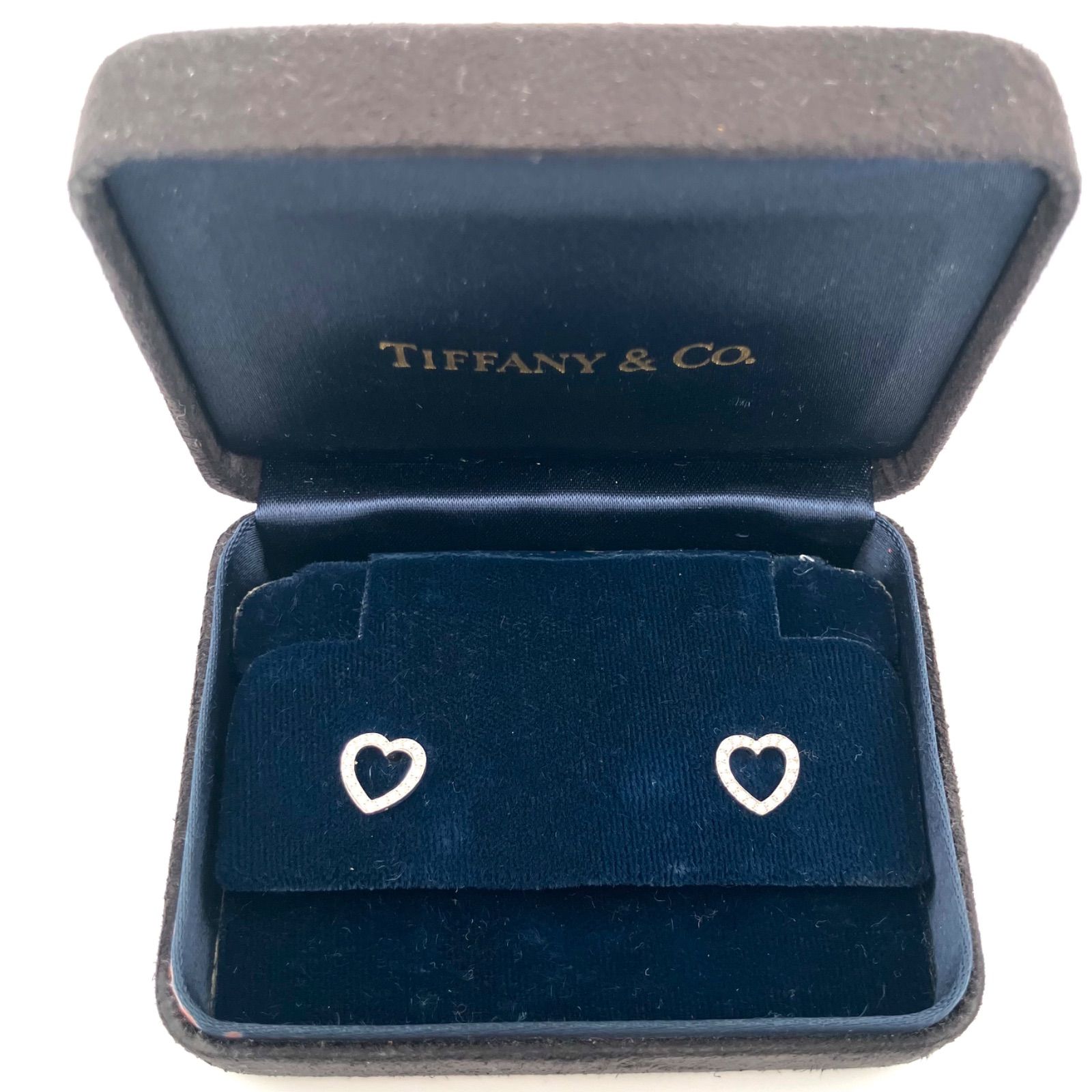 超お買い得品ティファニーpt950 メトロハートダイヤモンドピアス