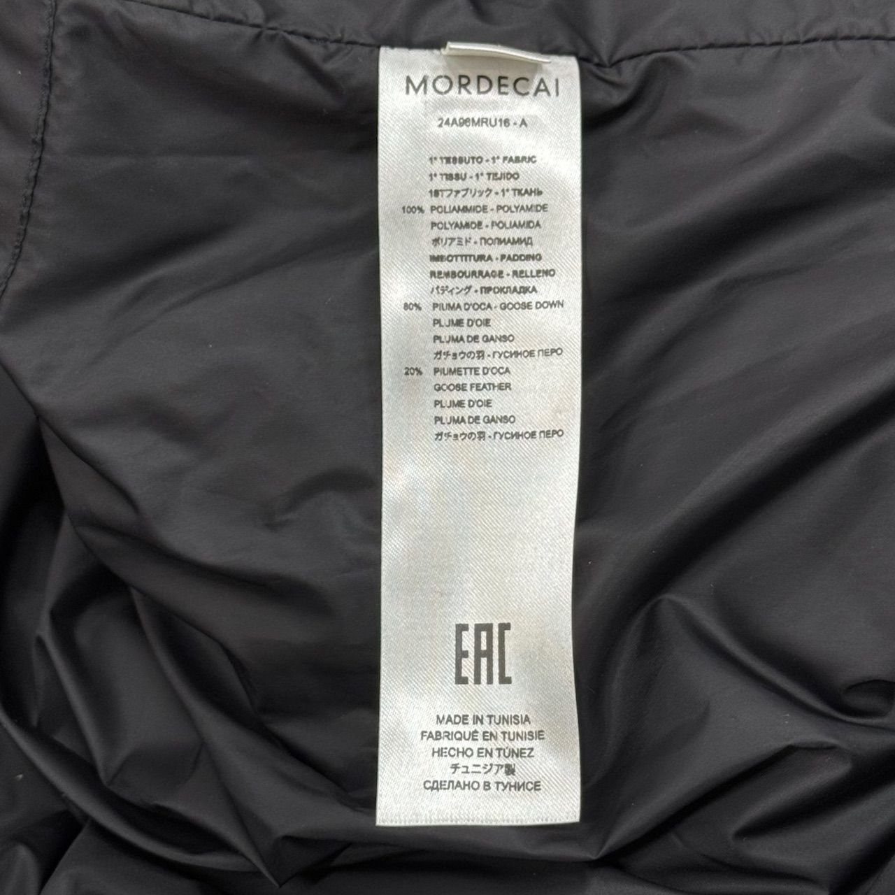 MORDECAI 24AW DOWN VEST ナイロン ダウンベスト モルデカイ
