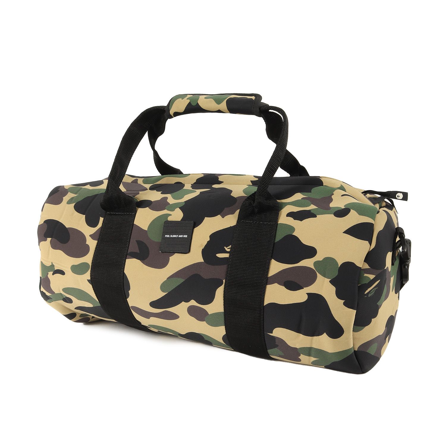 A BATHING APE ドラムバッグ A BATHING APE ア ベイシング エイプ バッグ 00s 1stカモ 猿迷彩