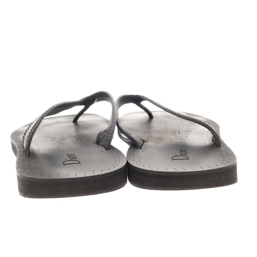 Dior ブラック レザー サンダル　38 新品未使用 ディオール/クリスチャンディオール/サンダル/黒/サイズ：35 1/2