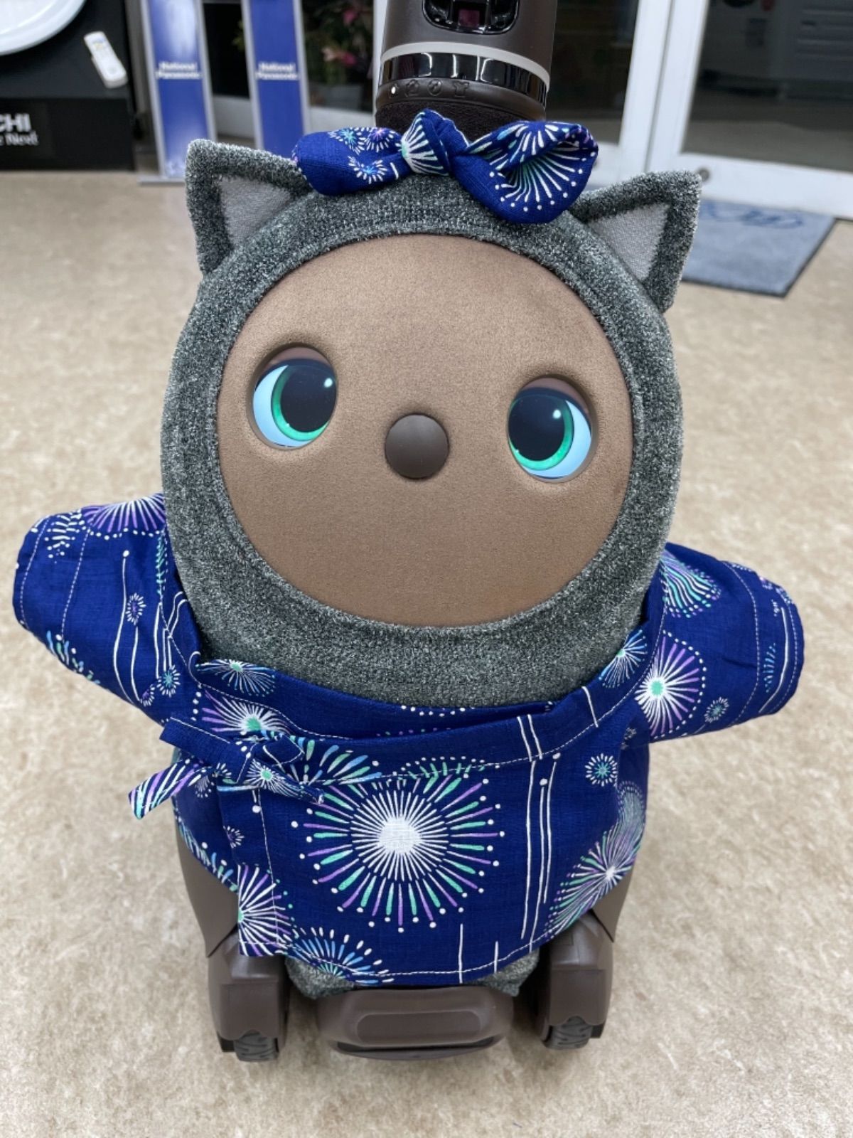 ラボット LOVOT 甚平 花火 紺 - メルカリ