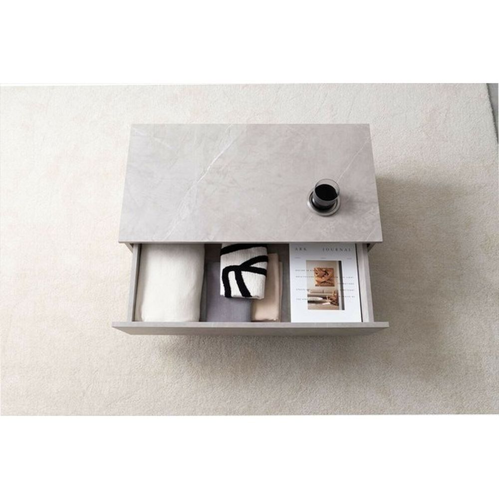 ストーン柄 リビングテーブル