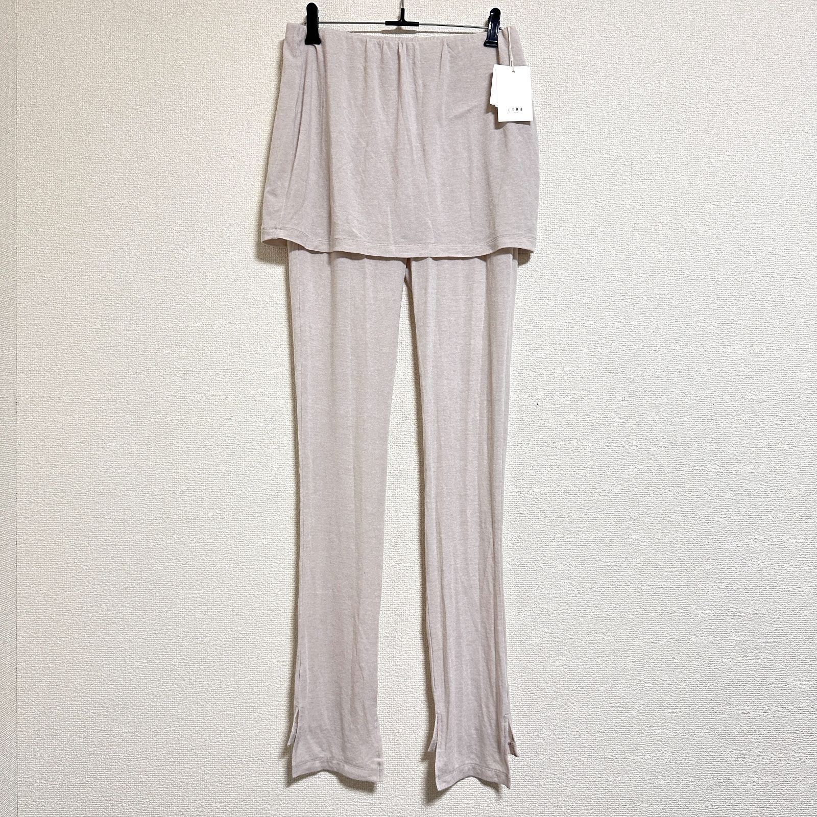 ETRE TOKYO カットソースリムスカパン レギンス アイボリー